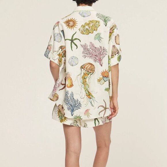 Alemais Sea Set - Selling the Sea Shirt AND Sea Shorts Together - Picture 5 of 12